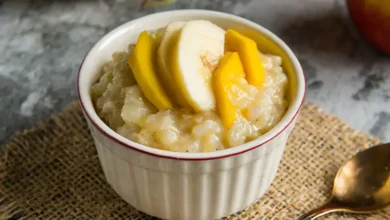 Rice Cereal and Fruit Pudding