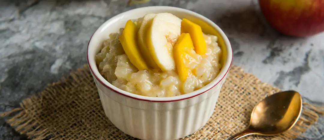 Rice Cereal and Fruit Pudding